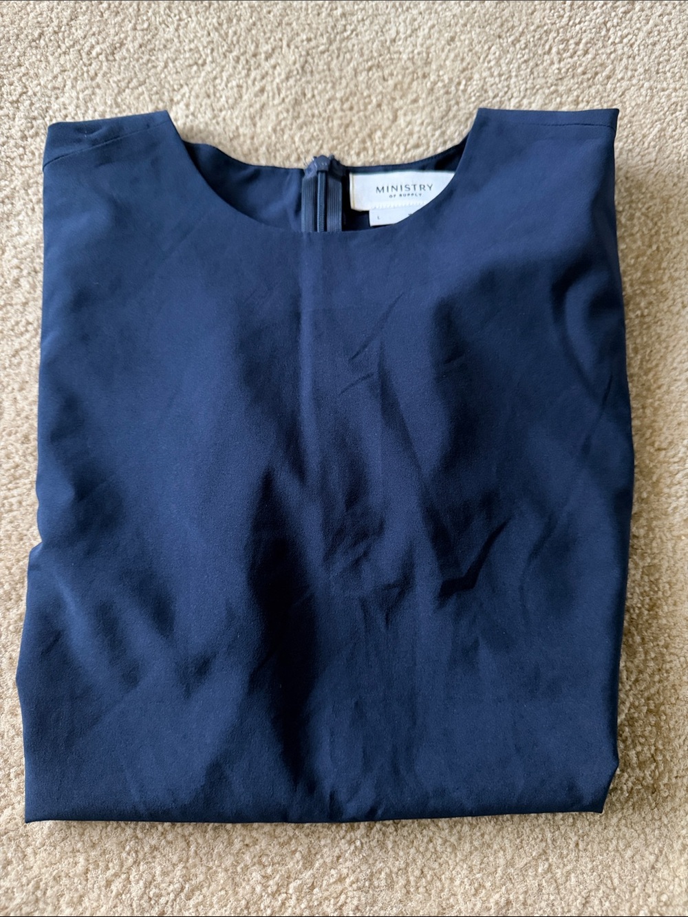 Ministry of Supply Navy Sleeveless Crewneck Shell